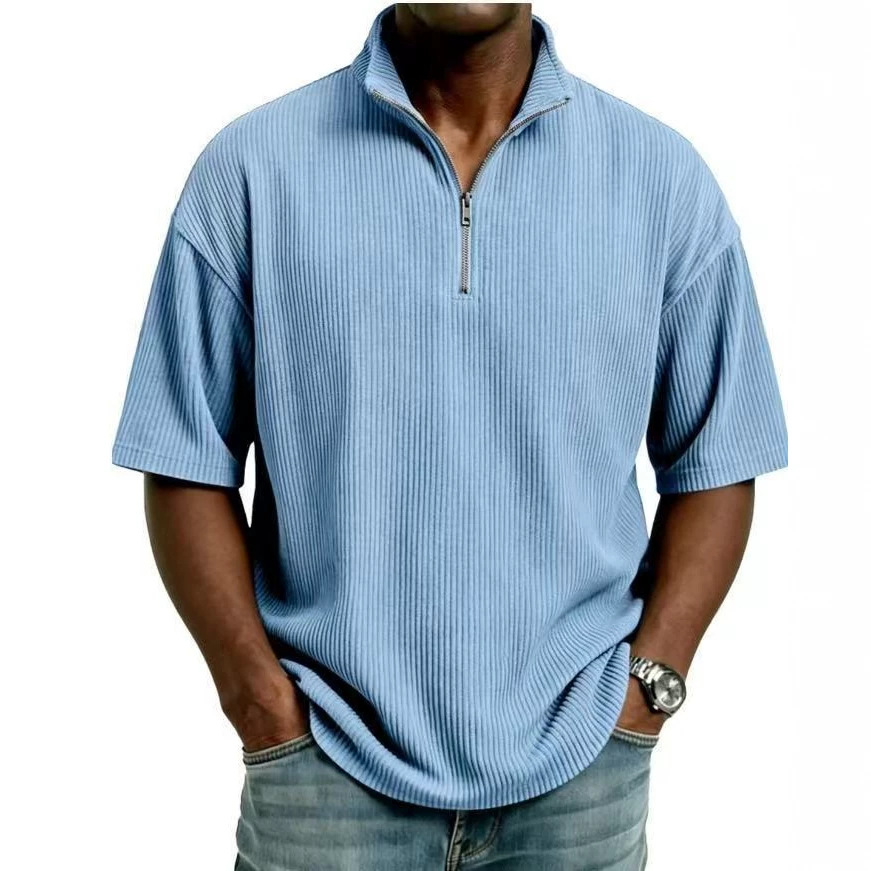 Summer Corduroy Stand-up Colla - Corduroy Button Up Shirt Men recension och pris