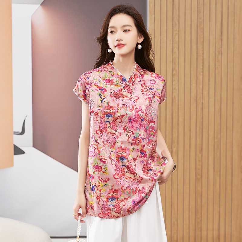Women's Blouse Short Sleeve Ro - Shirts recension och pris