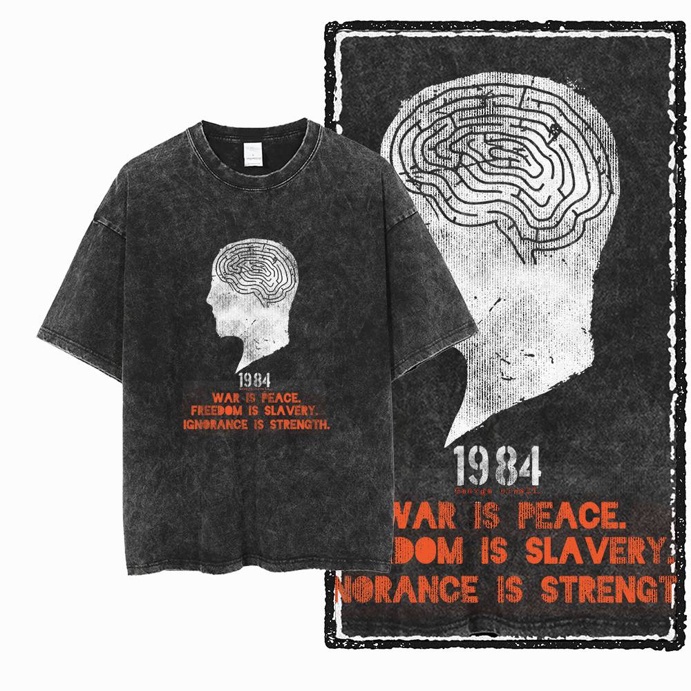 G02 Exclusive 100% Cotton Big  - Acid Wash Vintage Graphic T Shirt recension och pris