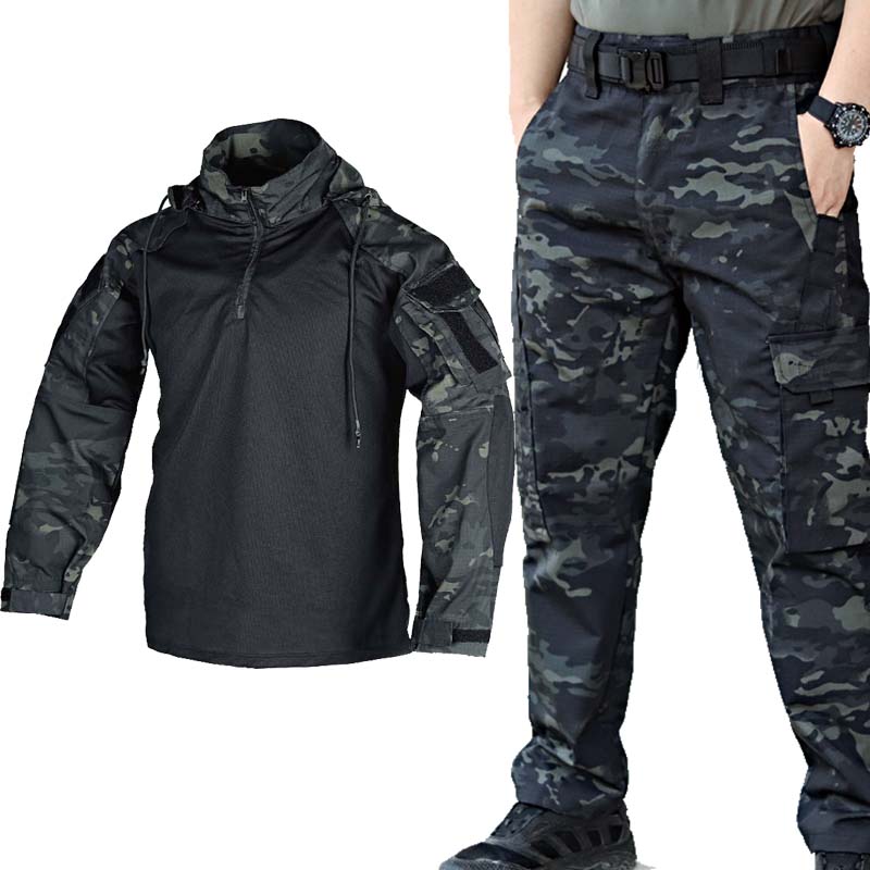 Tactical Military Uniform Set  - Tactical Military Shirt Cargo recension och pris
