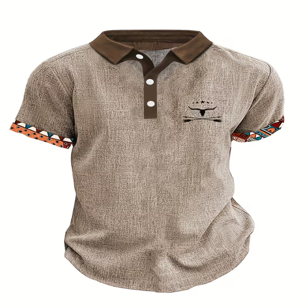 Men's Short Sleeve Polo Shirt  - Vintage Hawaiian Floral Shirt recension och pris