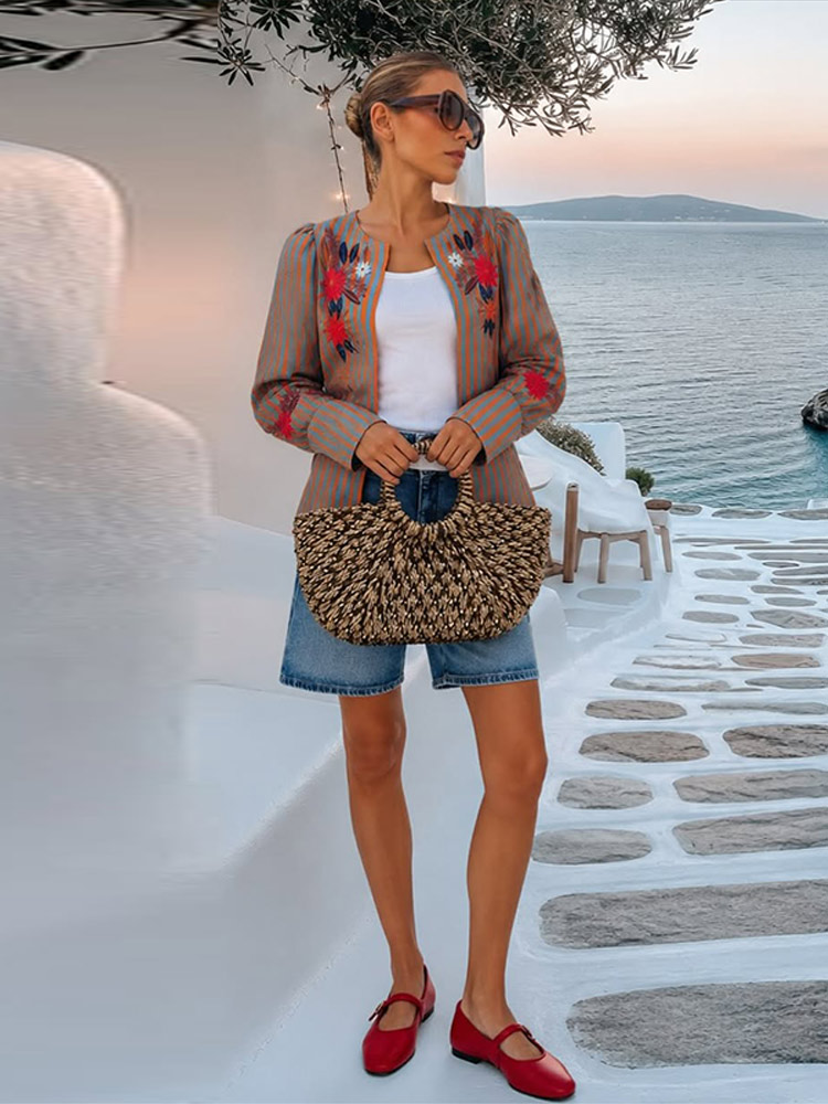 2026 Early Autumn Striped Flow - Jackets recension och pris